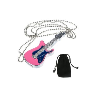Maxinda 32gb CHIAVETTA usb 2 IN metallo forma chitarra rosa