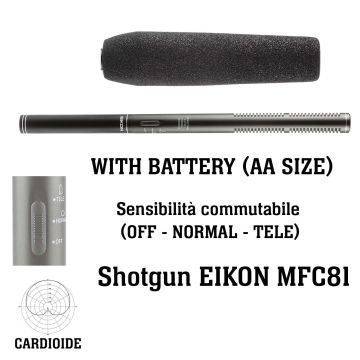 Microfono Shotgun Proel MFC81 con valigia 
