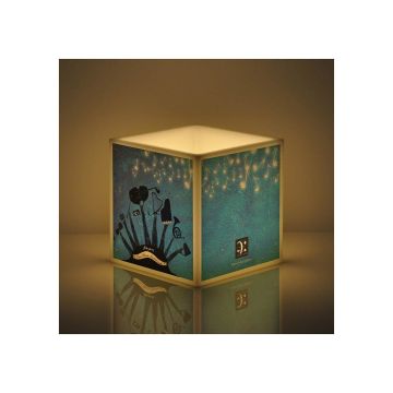 Lampada Music-Gift Mozart con candela 12x12 cm