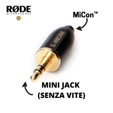 Rode Adattatore MiCon-2 compatibilità con trasmettitori Jack 3.5 mm senza vite