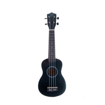 Oqan QUK-1BK Ukulele soprano nero metallizzato