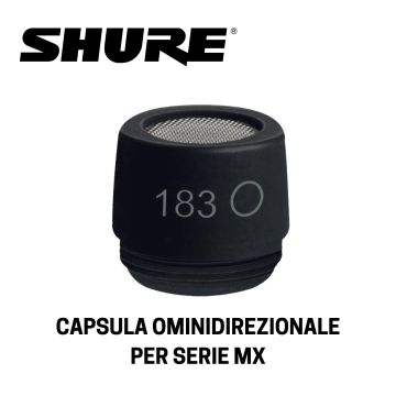 Capsula SHURE  R183B Omni Nera 