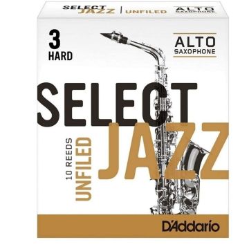 D'Addario Select Jazz N.3 hard 10pz Sax Alto Unfiled