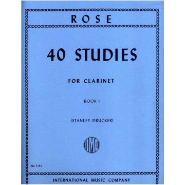 Rose 40 Studies Vol.1 for Clarinet 