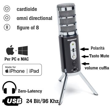 Microfono Samson SATELLITE condensatore USB