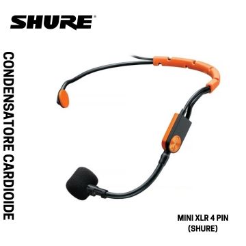 Microfono archetto Shure per fitness condensatore cardioide