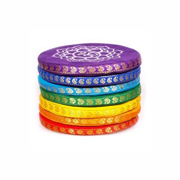 Set cuscini campane sonore Energy 7 chakra multicolore