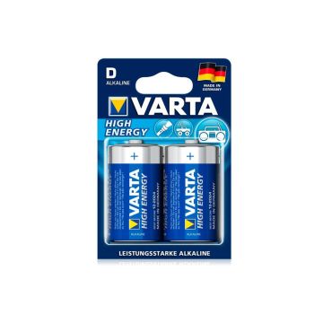 Batterie Torcia Varta D confezione 2 pile