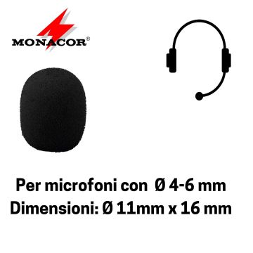 Antivento MONACOR WS150  11x12mm - 4/6Ø