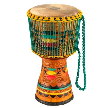 Djembe 12" Meinl AE-DJTC2-L Tongo Carved coloured ornamental