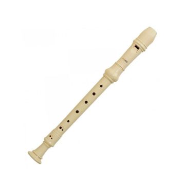 Flauto Dolce Aulos soprano diteggiatura tedesca G302A 3 pezzi avorio 