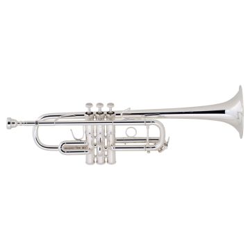 Tromba Bach DO C180SL 229 25H Stradivarius argentata con astuccio e bocchino