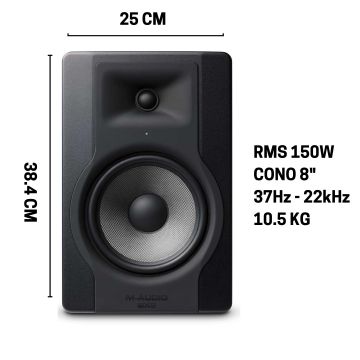Monitor M-Audio  BX8 D3 - 8" 150W