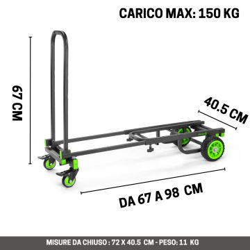 Carrello strumenti Gravity CART M 01 B medium