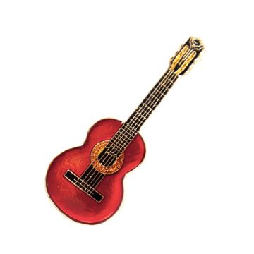 Spilla AimGifts Chitarra classica abete rosso 