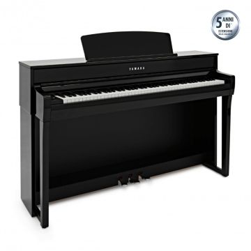 Piano Digitale Yamaha CLP735-PE con mobile nero lucido