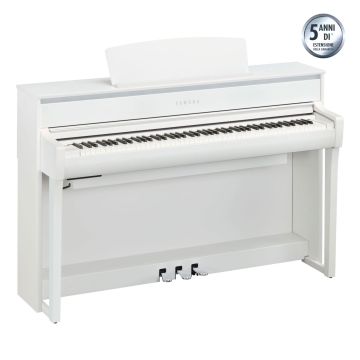 Piano Digitale Yamaha CLP775-WH con mobile bianco opaco
