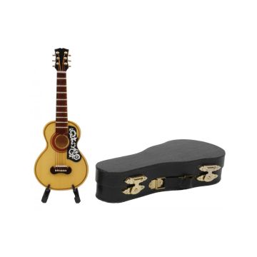 Miniatura Agifty Chitarra Spagnola con supporto e custodia 13cm 