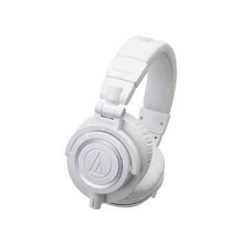 Cuffia Audio-Technica ATH-M50X WH CLOSED pieghevole white