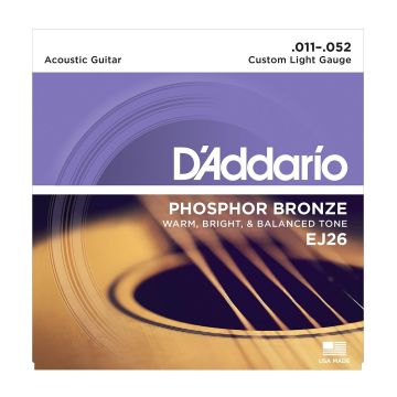 Corde D`Addario Chit.acustica EJ26 