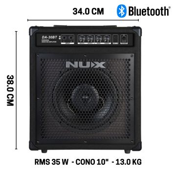 Amplificatore batteria elettronica Nux DA30-BT bluetooth