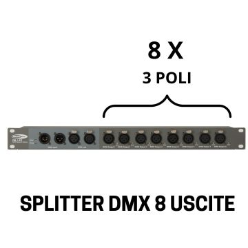 Splitter DMX Showtec DB-1-8 booster