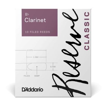 Ance Clarinetto Reserve Classic By D'Addario n.2.5 10pz 