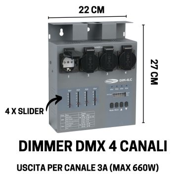 Dimmer Showtec DIM-4LC 4 canali 