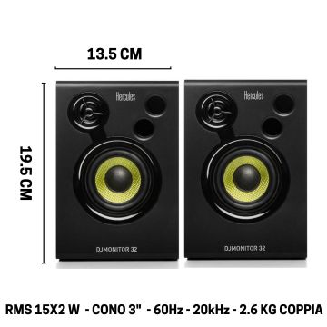 Coppia Monitor Hercules DJ MONITOR 42 4" 40w