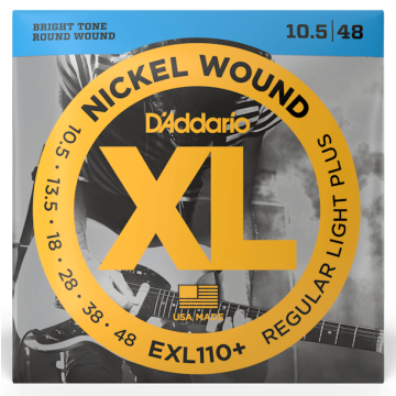 D'addario EXL110+  nickel wound regular light plus 10.5-48