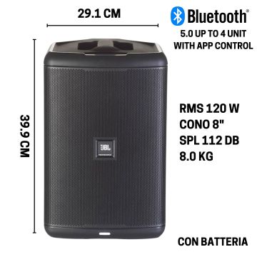 Box bluetooth JBL EON ONE COMPACT 8" SPL 112 db portatile a batteria 