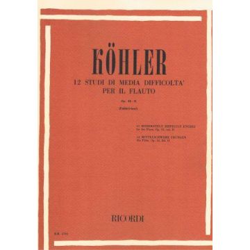 Kohler 15 Studi Facili Op.33 v.2 per Fla uto ed. Ricordi