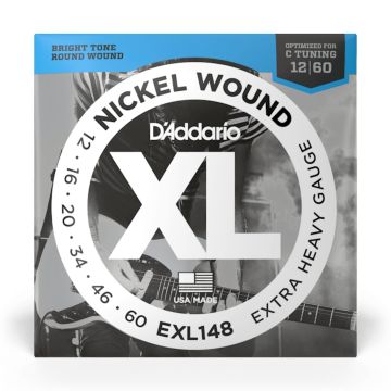 Corde elettrica D`Addario EXL148 XL nickel wound extra heavy 12-60