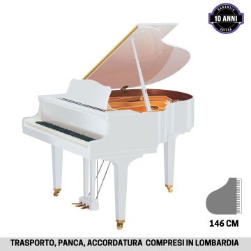Pianoforte coda Yamaha GB1 bianco lucido lunghezza cm.151