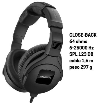 Cuffia Sennheiser HD 300 PRO CLOSED 64 Ohm