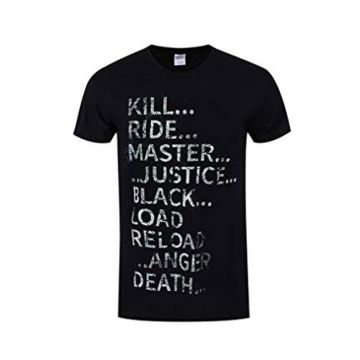 T-Shirt CID Metallica text black small
