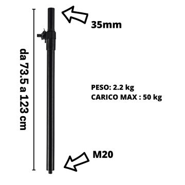 Distanziale cassa sub Proel KP210S a vite