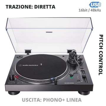 Giradischi Audio Technica LP120 USBHC black
