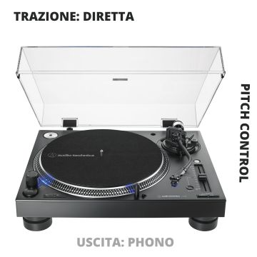 Giradischi Audio Technica AT-LP140XPBK trazione diretta black 