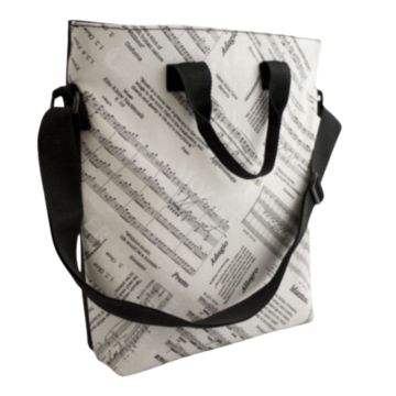 Borsa City Bag musica con cerniere e tasca interna 
