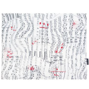 Tovaglietta Americana Music-Gift bianca cotone 40x30 cm
