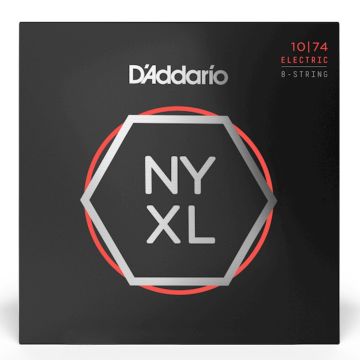 Corde elettrica 8 corde D`Addario NYXL1074 nickel wound light heavy 10-74