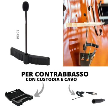 Microfono contrabbasso Audio Design Pro PA MCB con supporto