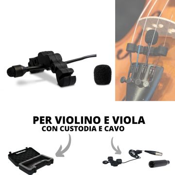 Microfono Violino/Viola Audio Design Pro PA MVL con supporto