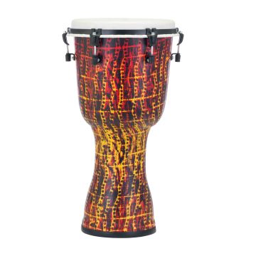 Djembe 12" Pearl Top Tuned tribal fire