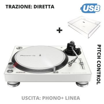 Pioneer DJ PLX500 W Giradischi bianco azionamento diretto