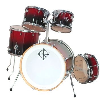 Dixon Fuse Maple 22" 5pz Candy Red Fade