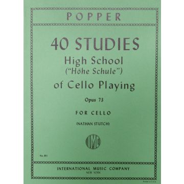 Popper 40 studi Op. 73 per Violoncello 
