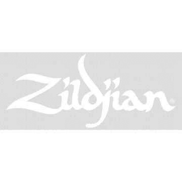 Adesivo logo Zildjian bianco 8"