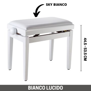 Soundsation SBH-100P-WH panchetta pianoforte bianco lucido